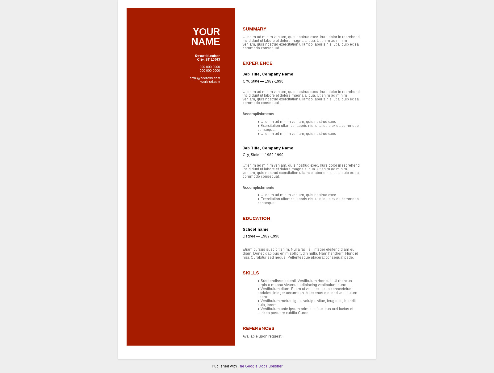 Resume published with gdoc.pub